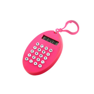 FPE1283 Oval Shaped 8 Digits Calculator Keyring