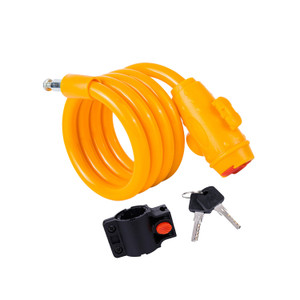 SUE1351 Bicycle Cable Lock with Key and Mounting Bracket