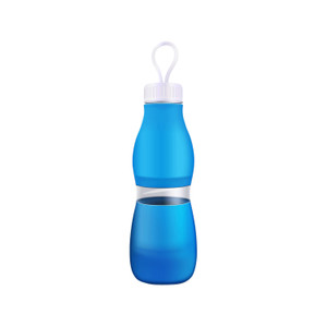 SUD1206 Silicone Collapsible Running Water Bottle