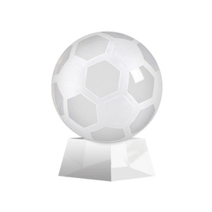 FPW1210 Optical Crystal Soccer Ball Trophy with Base