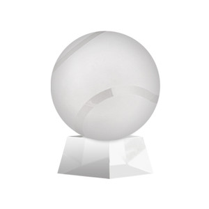 FPW1211 Crystal Tennis Ball and Stand