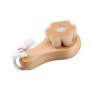 HPC1402 Plum Flower Wooden Handle Facial Cleaning Brush