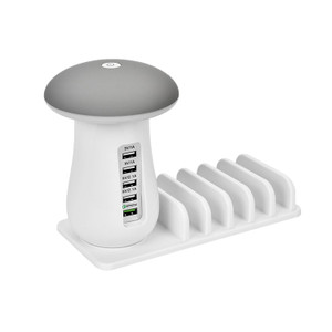 ELC1307 Multi-purpose 5-port Mushroom Desk Charger