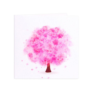 BWN1205 Handmade Sakura Pop-up Greeting Card
