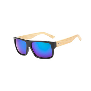 SUS1403 Unisex Sunglasses with Bamboo Temple