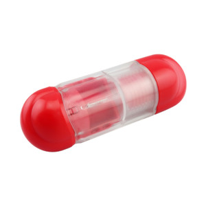 HAL1348 Capsule Shape Pill Box with Crusher