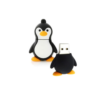 ELS1132 Penguin Silicone USB Flash Drive 2GB
