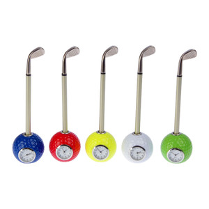 FPP1501 Golf Club Ballpoint Pen with Built-in Clock