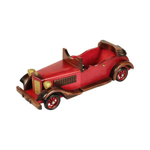 HAC1909 Wooden Car Model Wine Bottle Rack