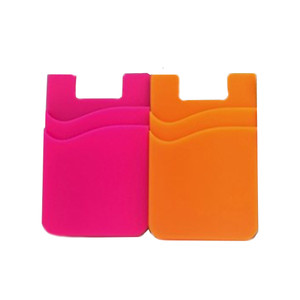 ELA1424 Two-layer Silicone Cell Phone Card Bag