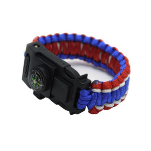 SUC1630 Nine-in-One Outdoor Mulitifunctional Kint Bracelet