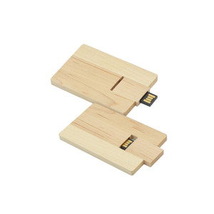 ELS1194 Wooden Card Shaped USB Flash Drive 2GB