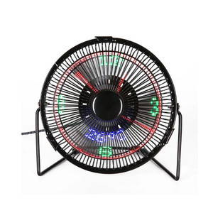SUF1319 USB LED Display Clock Fan