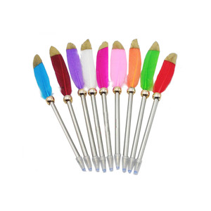 FPP1524 Gilding Color Feather Metal Ballpoint Pen