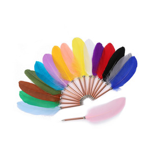 FPP1526 Slim Retro Feather Copper Ballpoint Pen