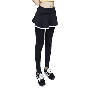 SUE1792 Yoga Pants with Short Skirt