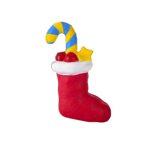 MOR2003 Lovely Christmas Sock Shape  PU Stress Reliever