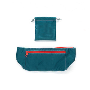 SUC1808 Outdoor Foldable Packable Nylon Waist Bag with Storage Pouch