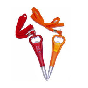 OFF2037 Lanyard Bottle Opener Ballpoint Pen