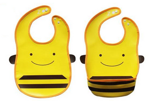 BWB1138 Bees Printed Baby Bibs With Button