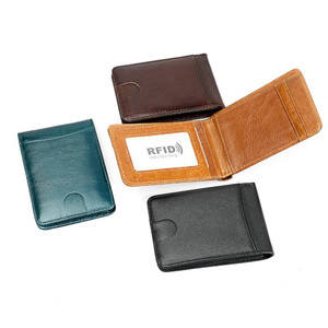 HOM3020 Simple RFID Protective Leather Wallet