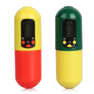 HOM3011 Capsule Shape ABS Pill Box with Alarm Timer