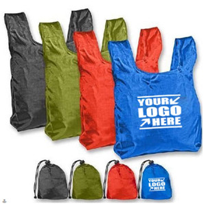 HOM3015 Practical Foldable Polyester Drawstring Tote