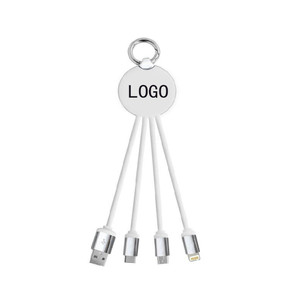 DIG3028 Multifunctional 3 in 1 USB Data Line Keychain