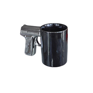 HOM3228 Ceramic Mug with Gun Shape Handle