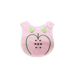 BWB1217 Apple Printed Cotton Baby Bibs
