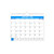 OFF3510 Twin Wire Bound Wall Calendar