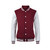 CLO2007 Stand Collar Constrast Color Fleece Cotton Bomber Jacket for Men and Woman