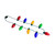MOR3625  Light Christmas Bulb Necklace