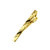 APE1129 Men's Golden Tie bar with Round Cavity Design