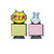 FPS1131 Cute Cartoon Sticky note with PVC Pad Set