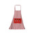APA1128 Classic White-and-red Pinstripe Apron with Funny Pattern