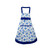 APA1131 Korean Style Waterproof Apron with Floral Print and Bowknot Ornament