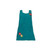 APA1142 Korean Style Solid Color Dress Apron with Flower Ornament