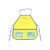 APA1161 Lemon Yellow Canvas Apron with Two Pockets