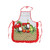 APA1162 Cute Canvas Apron with funny pattern and Red Ruffles