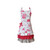 APA1166 Idyllic Style Floral Print Trendy Dress Apron