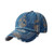 APH1271 Stylish Denim Baseball Cap with Skull Patterns