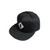 APH1276 Hip-hop Style Solid Black Flat Bill Cap