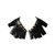 APG1210 Punk Style PU Half Palm Mitten