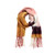 APC1206 Ladies' Thickened Big Colorful Plaid  Scarf with Fringe