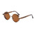 SUS1170 Retro Steampunk Style Round Sunglasses with Spring Hinges