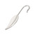 FPE1295 Delicate Leaf Pearl Metal Bookmark