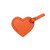 SUR1153 Heart-shaped PU Luggage Tag with Privacy Cover