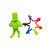 HAC1416 Creative Drunkard Silicone Wine Bottle Stopper with Six Wine Glass Marker