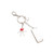 BWR1181 Mini Cute Harmonica Keyring with Lovely Pendent